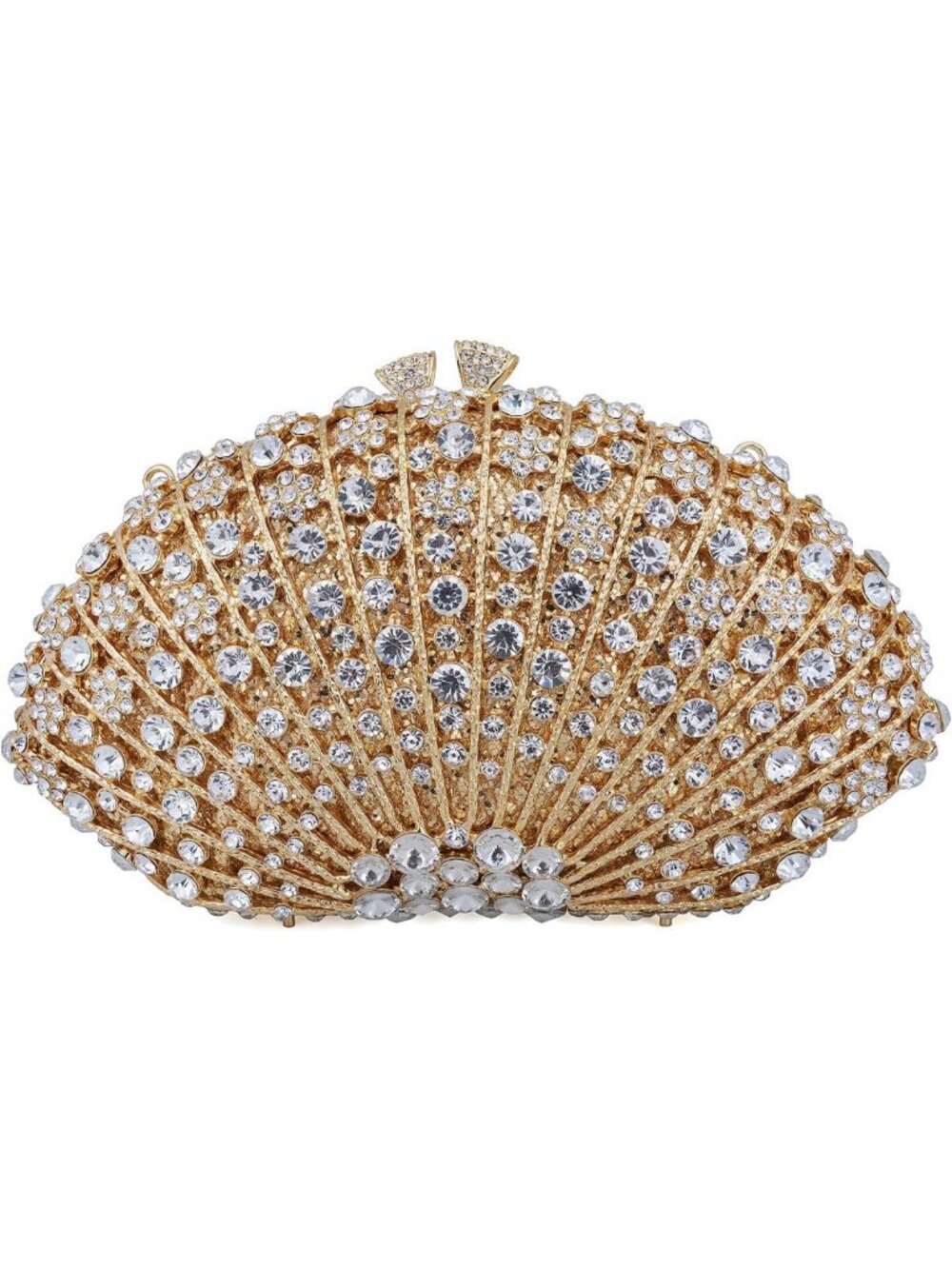 Luxury Rhinestone Evening Clutch Bag for Women - Sparkling Crystal Purse